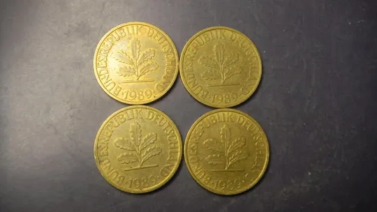 Купити 10 пфенігів 1989 ФРН (всі монетні двори)