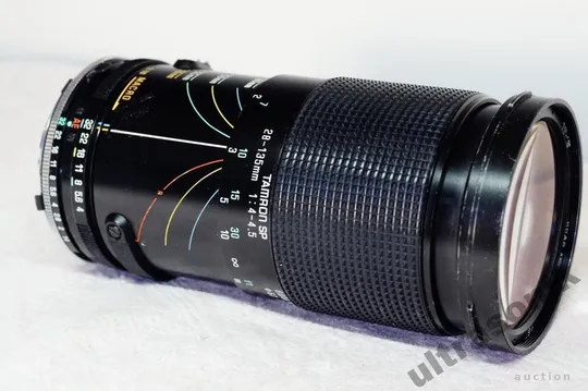 Об&#039;єктив Minolta MD телеобъектив Tamron SP 28-135mm/4-4.5 Adaptall-2 28A Ф67mm Japan Вживане Продаж