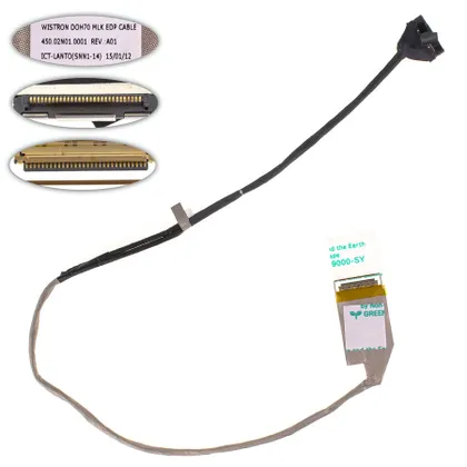 фото, Шлейф матриці для ноутбука Dell (Inspiron: 7746, 7000), 30pin (450.02n01.0001)