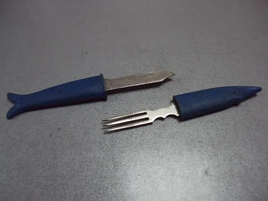 Туристический набор щука нож и вилка рыба щучка г. Киев завод Сокол нержавейка №11029 Ціна