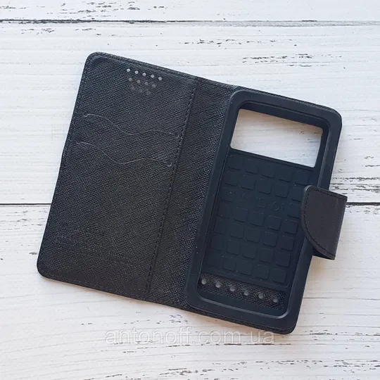 Книжка універсальна Mercury Goospery 4.0"-4.3" (13×7см) для телефона Black Ціна