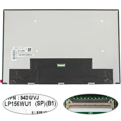 фото, Матриця 15.6" LP156WU1-SPB1 (1920*1200, 40pin(eDP, 500cd/m2, IPS, 16.7M, 100% sRGB), LED, SLIM(без планок та вушок), матова,