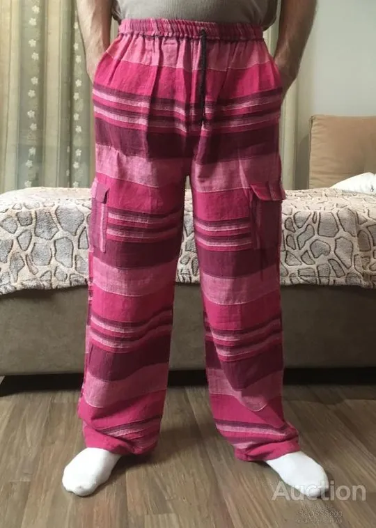 Купити Индийские штаны, унисекс, р-р М, 46-48, эксклюзивные, редкие