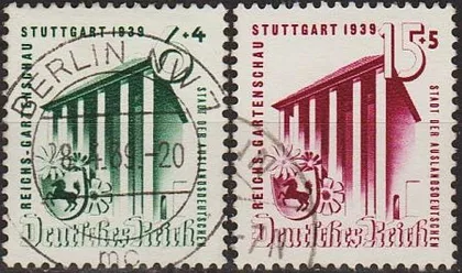 фото, 1939 - Рейх - Садова виставка в Штутгарті Mi.692-93  _9.0 €