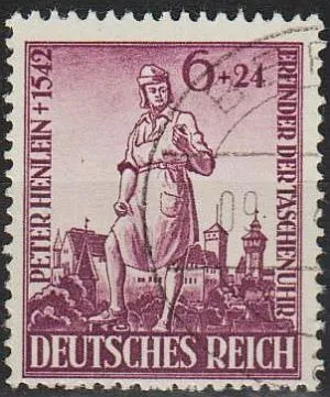 фото, 1942 - Рейх - 400 років смерті П.Хенлейна Mi.819 _гаш