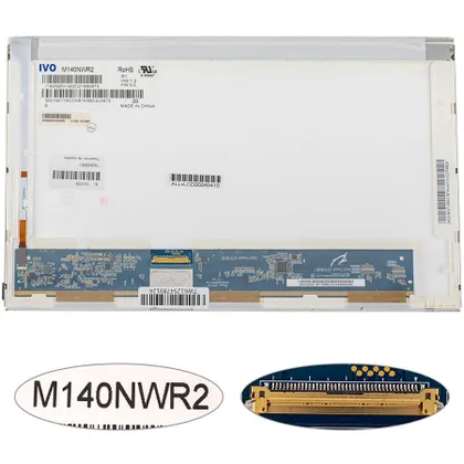 фото, Матриця 14.0 M140NWR2  (1366*768, 40pin, LED, NORMAL, глянцева, роз'єм ліворуч знизу) для ноутбука (renew)