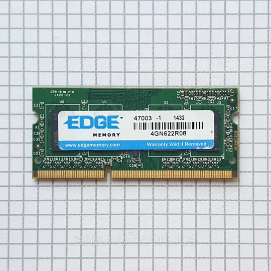 Модуль пам&#039;яті EDGE 4GB DDR3 4GN622R08 H6451U66F1600G для ноутбука Ціна