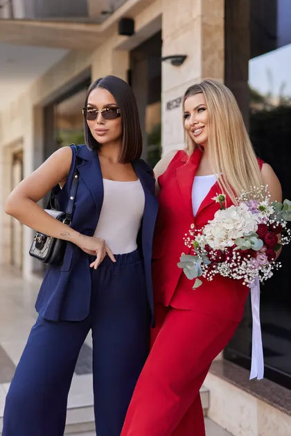 фото, Жіночий брючний костюм з жилетом "Rakel" +ВЕЛИКІ РОЗМІРИ