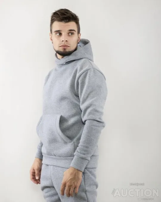 Унісекс худи утеплене Karian колір меланж Ціна