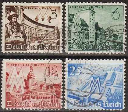 фото, 1940 - Рейх - Ярмарок в Лейпцигу Mi.739-42 _3,20 €
