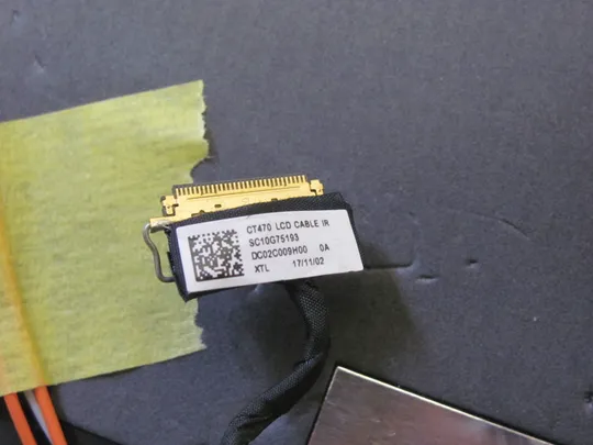 номер1035-10 кришка матриці AP12D000100 AP169000D00 з кріпленням + шлейф DC02C009H00 для Lenovo Thinkpad T470 T480  Кришка дисплея Тильна кришка Корпус матриці Верхня кришка matrix cover Top Case LCD Cover Rear Lid Back Cover Housing Cabinet оригінал в Україні