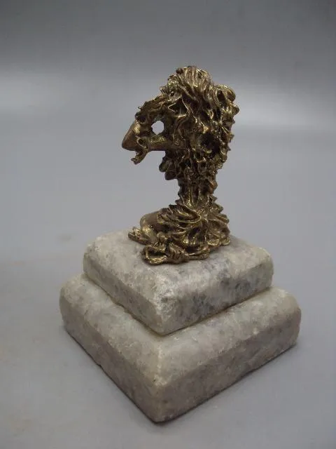 Фигура бронза на подставке камень статуэтка девушка русалка высота 8,8 см (№374) №13861 Де купити