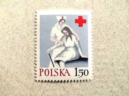фото, Поштова марка Польща " Медецина " 1977 рік **