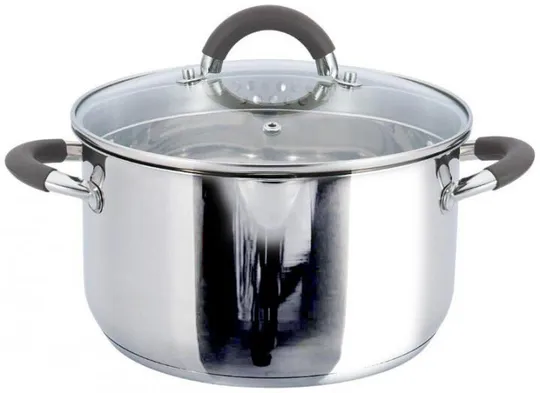 Кастрюля со стеклянной крышкой Gusto Practico GT-1102-22 4.7 л Ціна