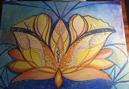 фото, Квітка в потоці життя