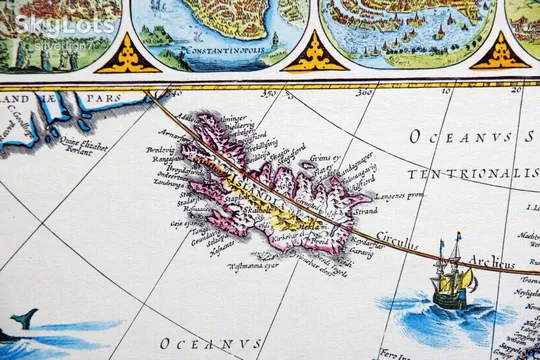 Старовинна мапа карта Європи Віллема Блау на папері верже 1644 Willem Blaeu Де купити