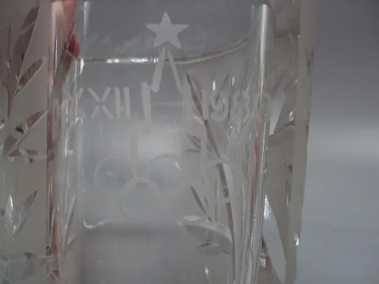 Ваза олимпиада москва 1980 хрусталь высота 17,5 см №13668 Продаж