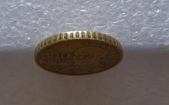 (2342) 50 євроцентів 2002 Греція (50 лепта) (50 евроцентов 2002 Греция) З аукціону