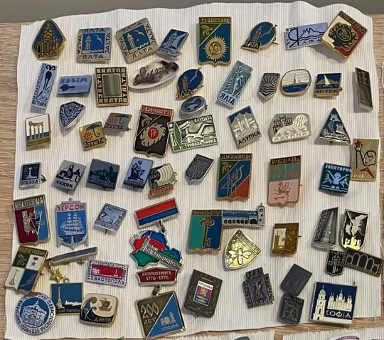 Значки СРСР (колекційні, спорт, космос, міста) З аукціону