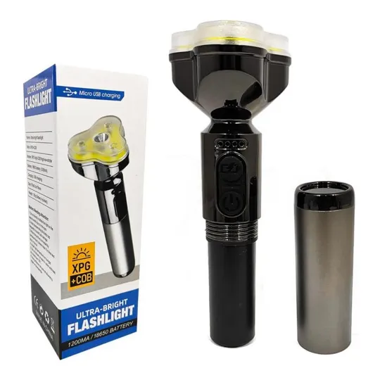 Купити Фонарь аккумуляторный ручной кемпинговый Ranchi RC-2101 9265 серебристый