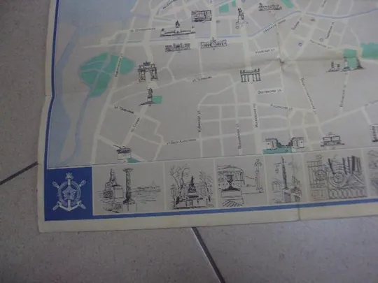 карта достопримечательности ленинграда №1692 Недорого