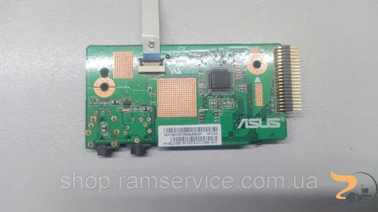 Аудіо роз&#039;єм та Card Rider для ноутбука Asus N73J, 60-NZXAU1000-E01, б/в Ціна