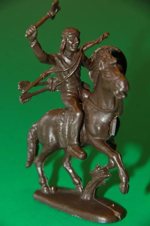 ІНДІАНЕЦЬ АПАЧ НА КОНІ з набору №1203 индеец ATLANTIC 60мм Ціна