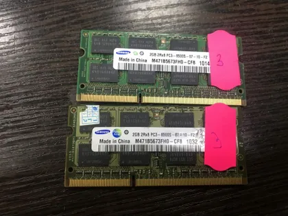 фото, 003 Ноутбучная память DDR3 Samsung 4GB 2+2 8500S 07-10-f2