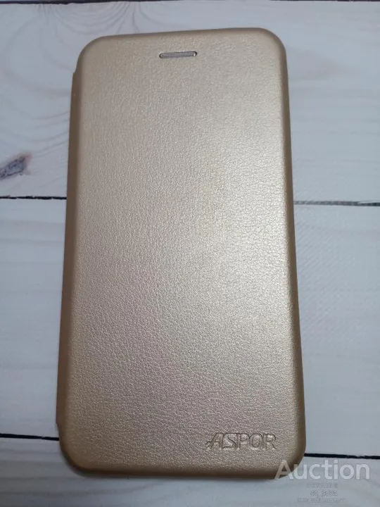 Чохол-книжка Aspor leather для Huawei Y7 2018 золотий З аукціону
