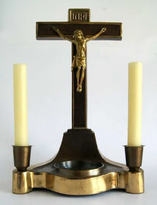 Антикварний Хрест Вівтар Розп'яття Алтарь Распятие 1950-ті Germany Ціна