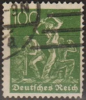 фото, 1921 - Німеччина - Стандарт 100 - wmk.2 Mi.187 _2,0 €