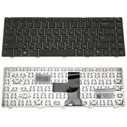 фото, Клавіатура для ноутбука DELL (Inspiron: 5520, M4110, M5040, M5050, N4110, N5040, N5050, Vostro: 1540, 3550, XPS: L502) rus, black