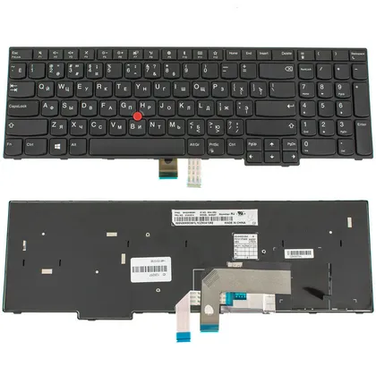 фото, Клавіатура для ноутбука LENOVO (ThinkPad: E570, E575) rus, black (оригінал)
