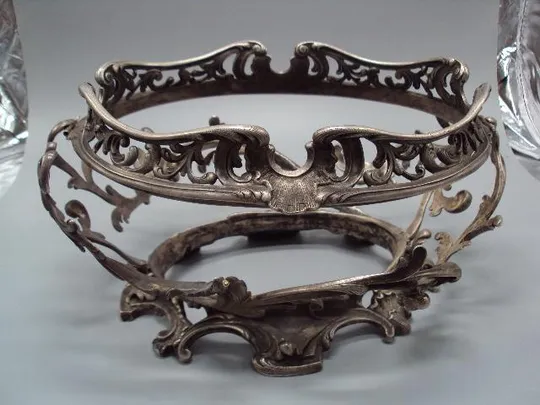 Купити Фруктовница серебро 800 проба вес 1,490 кг размер 15,4х14х15,2х22 см внутр. 21х26 см №13483