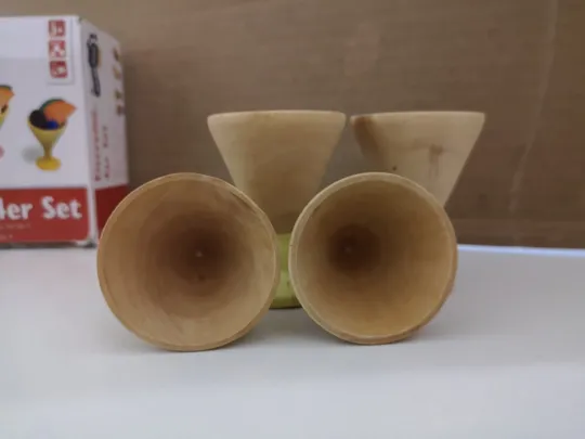 Дерев&#039;яні іграшки. Набір для морозива 4 предмета з фруктами (17) Недорого