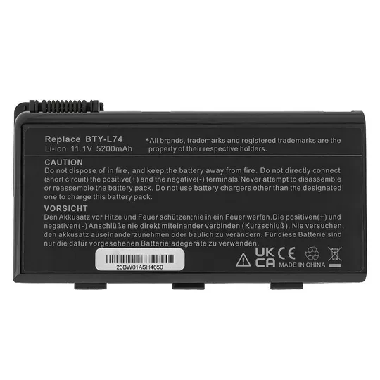 Батарея для ноутбука MSI BTY-L74 (CR500, CR600, CR610, CX600, CR620, CX700, CR700, A5000, A6000) 11,1V 5200mAh Black З аукціону