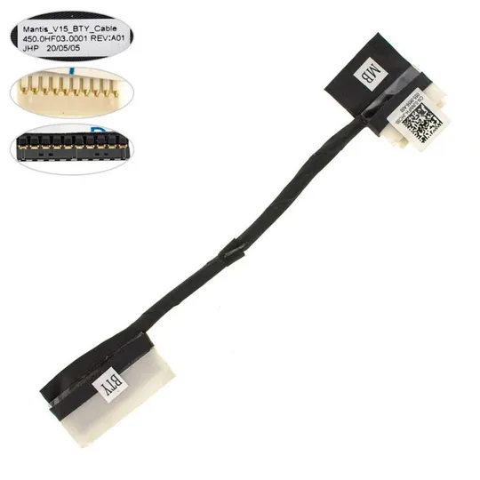 Шлейф для подключения аккумулятора для ноутбука  DELL (Inspiron 5590 V5590 V5598 V5490), (0jnnfh 45 Ціна