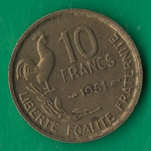 10 франків 1951 року Франція [МШ] Ціна