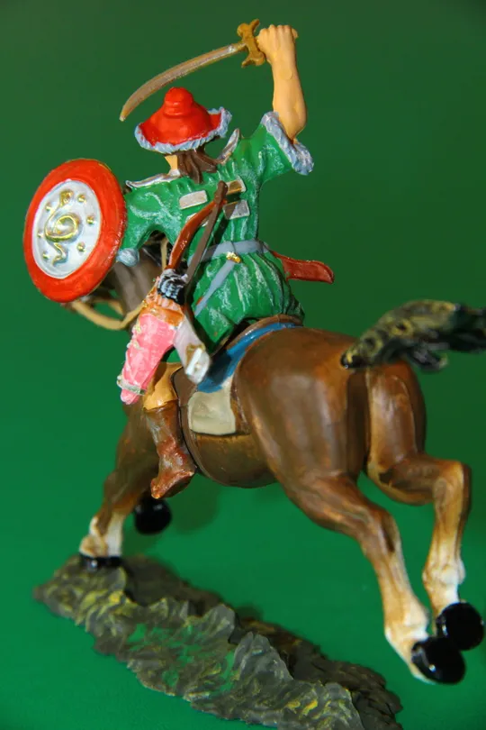 ГУН ІЗ МЕЧЕМ-САБЛЕЮ монголо-татарин №8761 ELASTOLIN 70мм ФРН Інтернет-аукціон