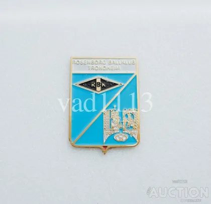 фото, значок футбол БК Русенборг Тронхейм Норвегия (серия герб города и эмблема клуба)