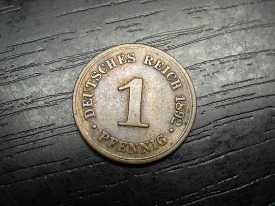 Купити 1 пфеніг 1892 F Німеччина