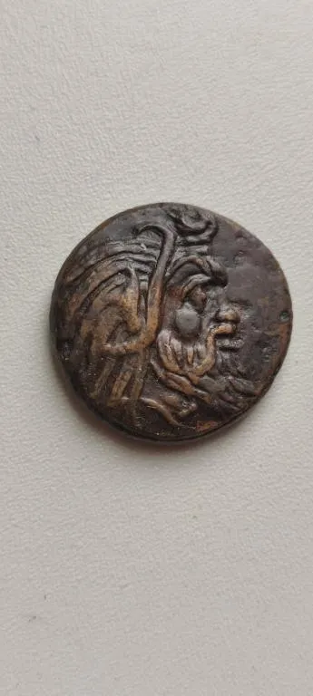 Пантикапей. Древняя Монета Тетрахалк 320 год до н.э.  Сатир - грифон, осетр kv643 Ціна