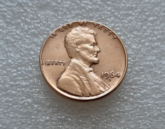 (8104 ря) 1 цент 1964 D США З аукціону