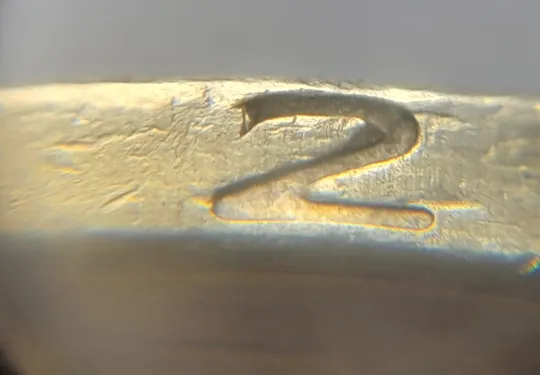 (5123) 1 гривня 2006 двійний удар на реверсі + викрошка вверху "2" слова "2006" на гурті (1 гривна 2006 брак) Ціна