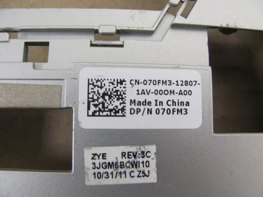569-7 Кришка дно піддон корпуса 070FM3 3JGM6BCWI10 для Dell XPS 15 L501X L502X P11F оригінал З аукціону
