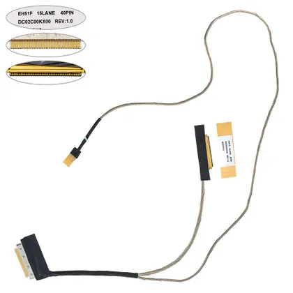 фото, Шлейф матриці для ноутбука Acer (AN715-51,A815-74G) 40 0.5 (DC02C00KX00)