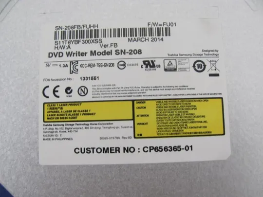 №261-4 DVD-привод CP501551-01 CP656365-01 для FUJITSU SH531 A530 AH531 оригінал Продаж