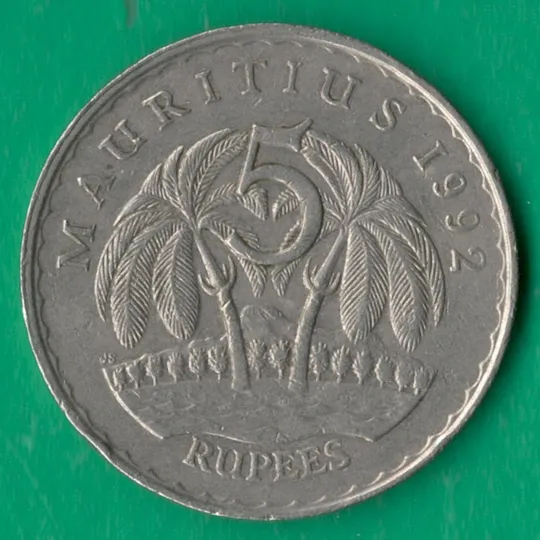 5 рупій 1992 року Маврикій [МШ1] Ціна
