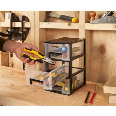 Ящик для инструментов Stanley вертикальный с 3-мя выдвижными отделениями, пластмассовый, 239x180x30 Продаж