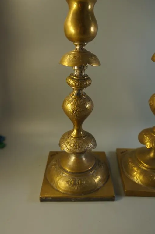 Подсвечники пара бронза Варшава NORBLIN with Co GALW WARSZAWA высота 23,5 см лот 2 шт №1502 №1661 Характеристики